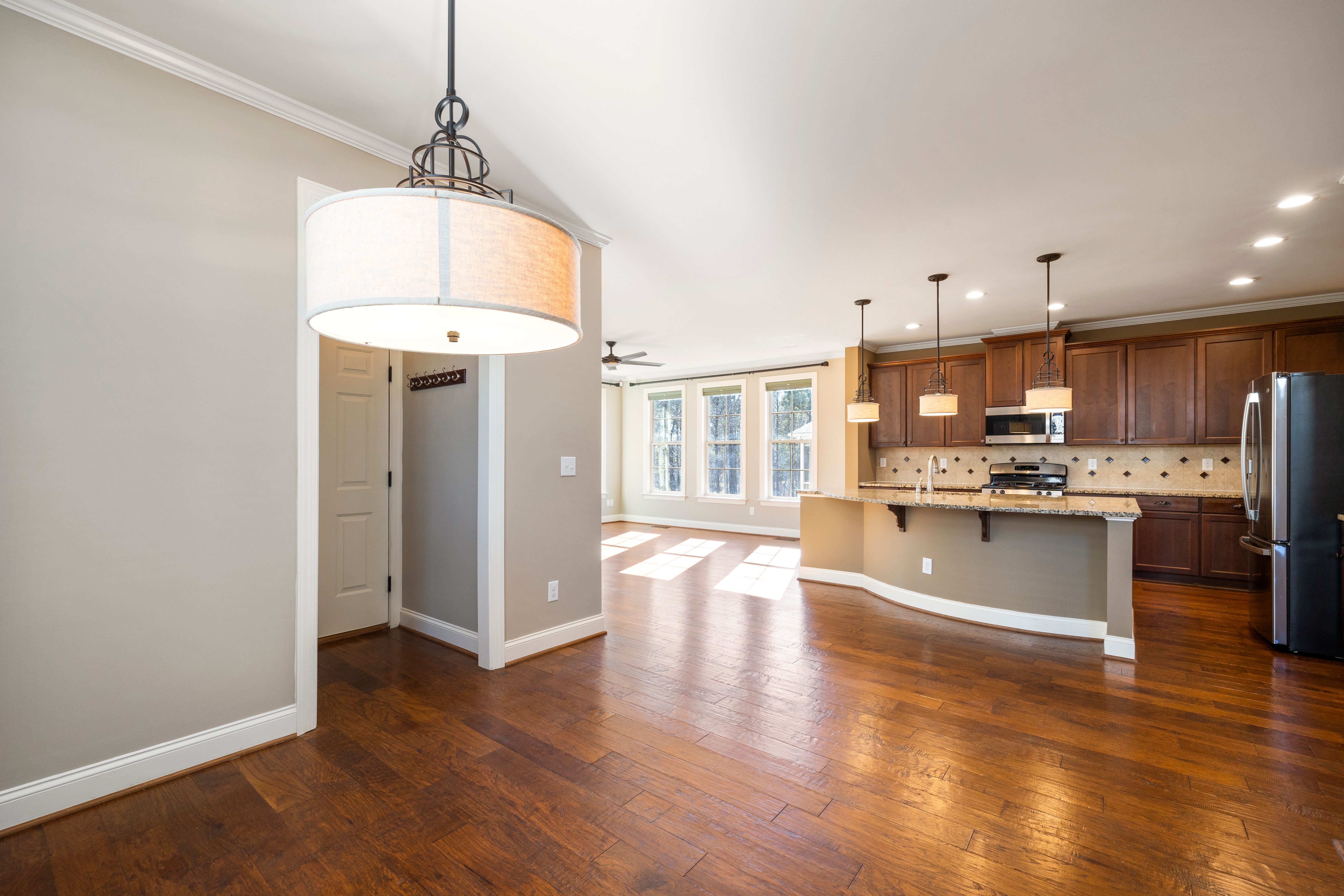 Spacious Rental Home Interior with Hardwood Floors and Plenty of Natural Light