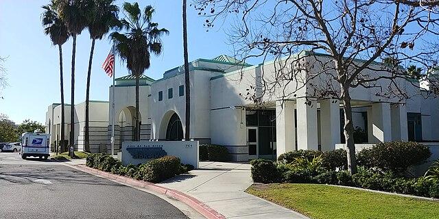External view of the Carmel Valley Library on a sunny day.